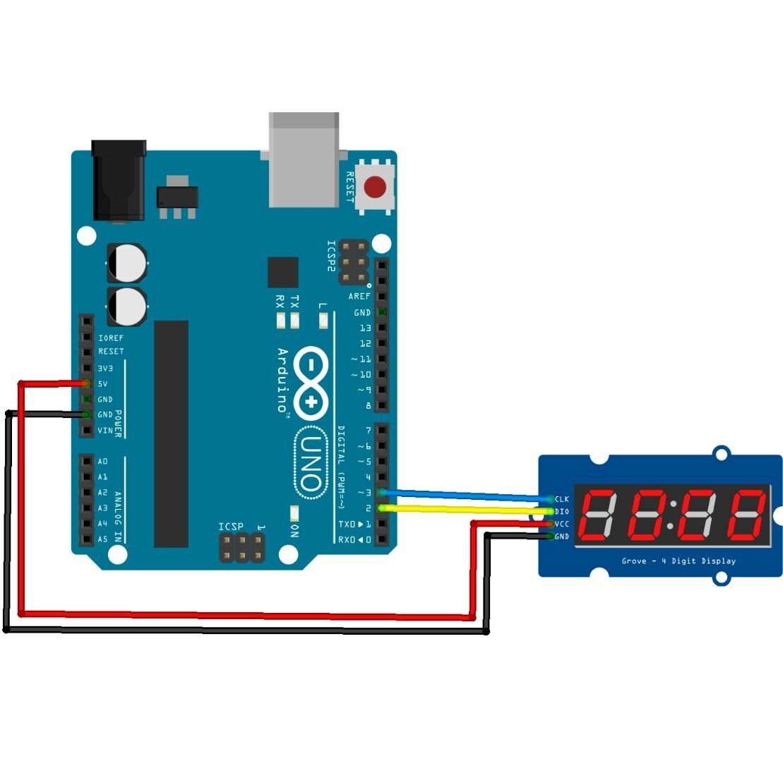 Модуль 7-сегментного индикатора TM1637 для Arduino 1шт. — фото 1