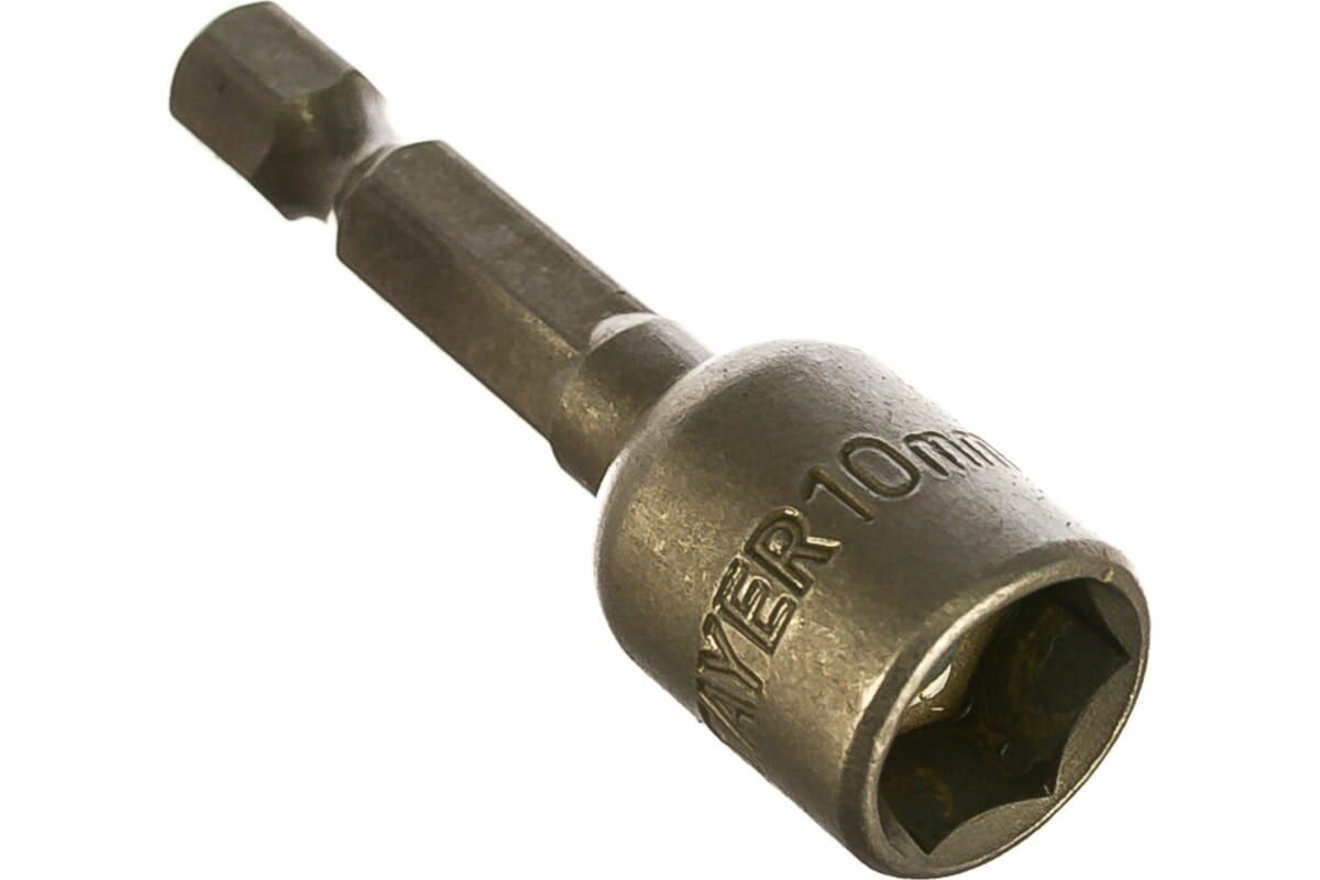 Бита с торцовой головкой Нат-драйвер магнитная (10 мм; 48 мм; 1/4) Stayer ,3штуки