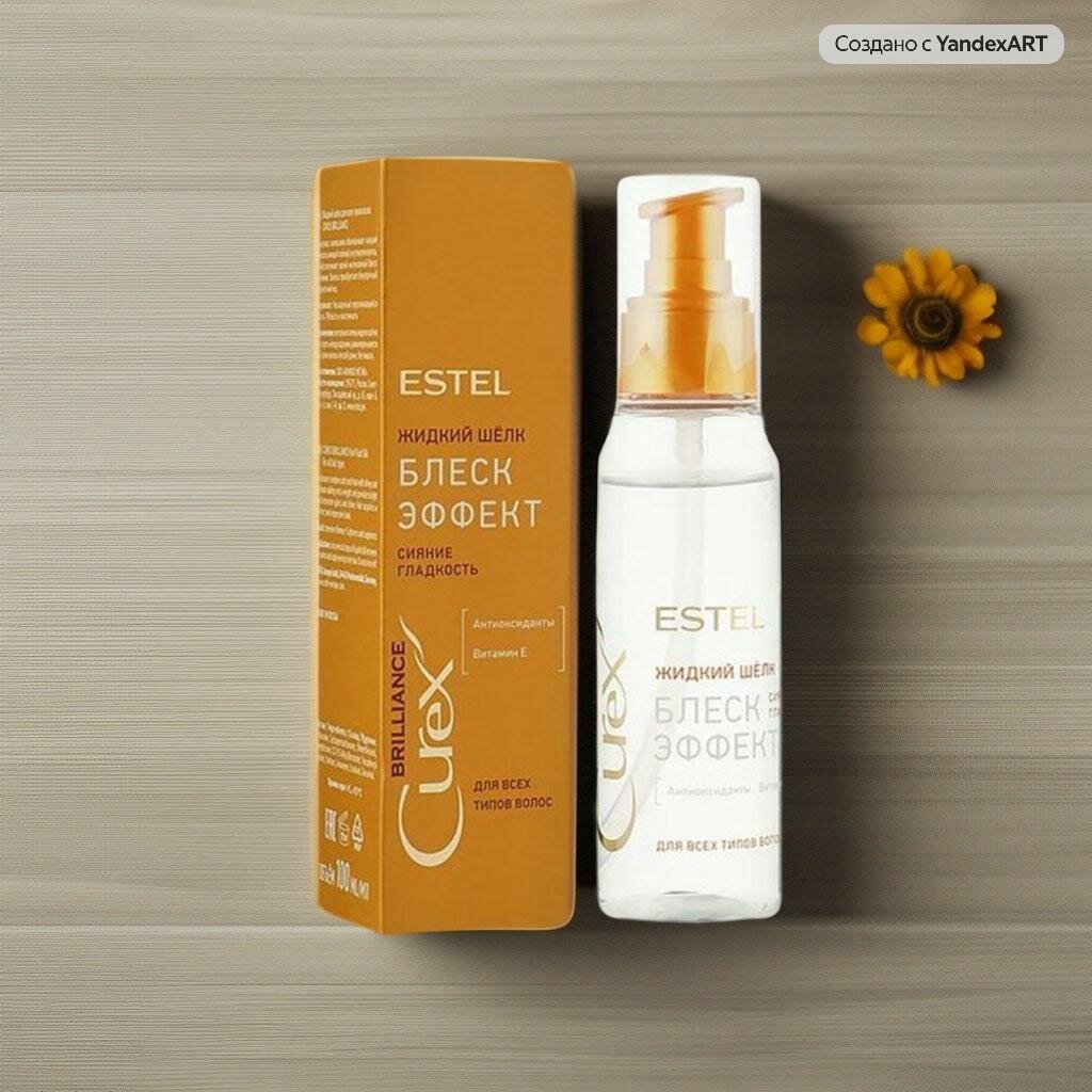 Жидкий шёлк для волос ESTEL БЛЕСК-ЭФФЕКТ CUREX BRILLIANCE, 100 мл