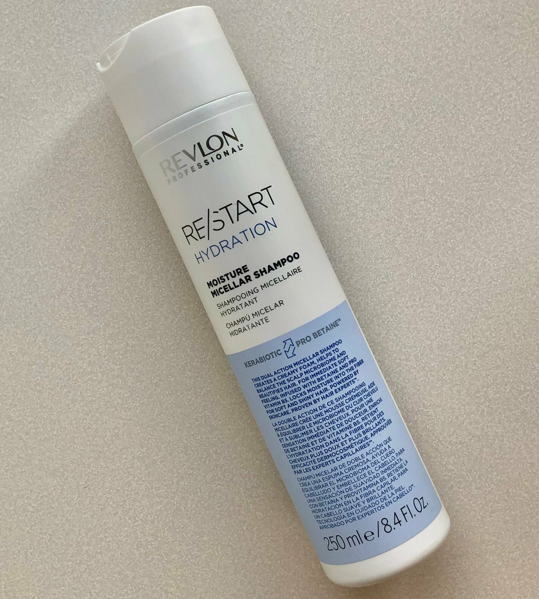 Revlon Professional Restart Hydration Moisture Micellar Shampoo Мицеллярный шампунь для нормальных и сухих волос, 250 мл