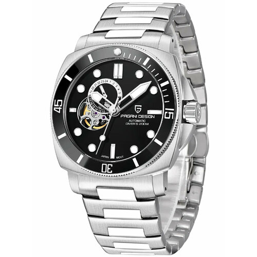 Наручные часы Pagani Design, серебряный, черный