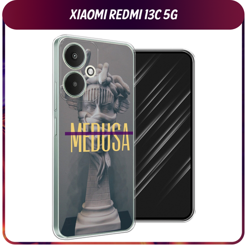 Силиконовый чехол на Xiaomi Redmi 13C 5G/13R 5G/Poco M6 5G / Сяоми Редми 13C 5G/13R 5G/Поко М6 5G Medusa силиконовый чехол маленькие ромашки на xiaomi redmi 13c 5g сяоми редми 13c 5g