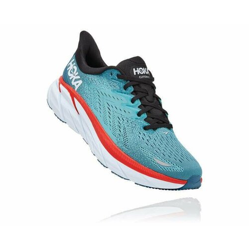 Кроссовки HOKA Clifton 8 Wide, полнота D, размер 37, бирюзовый