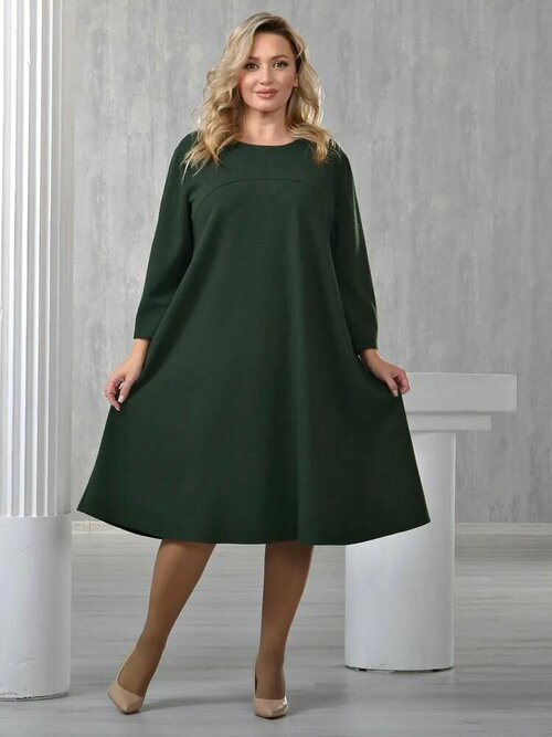 Платье размер 58, зеленый