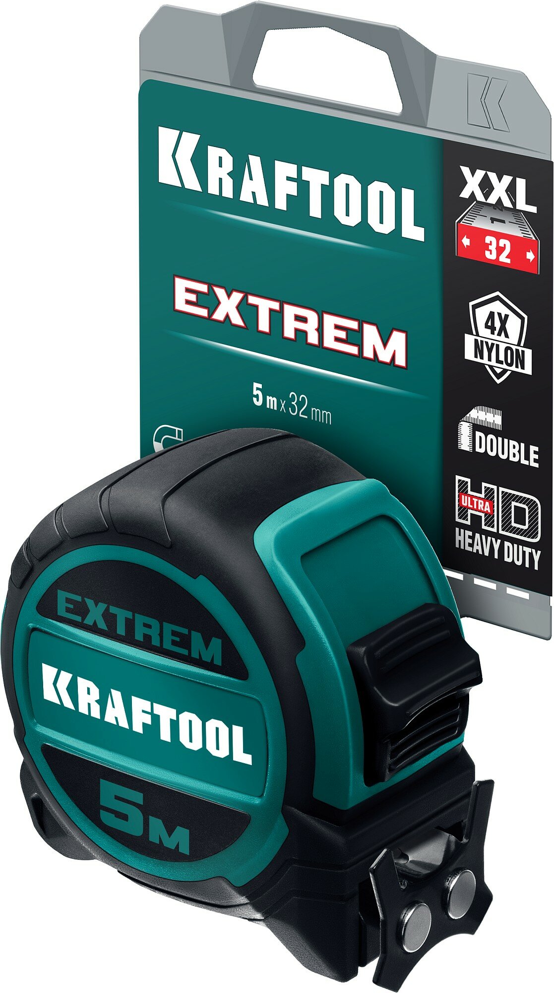 KRAFTOOL Extrem, 5 м х 32 мм, рулетка со сверх широким полотном (34127-5)