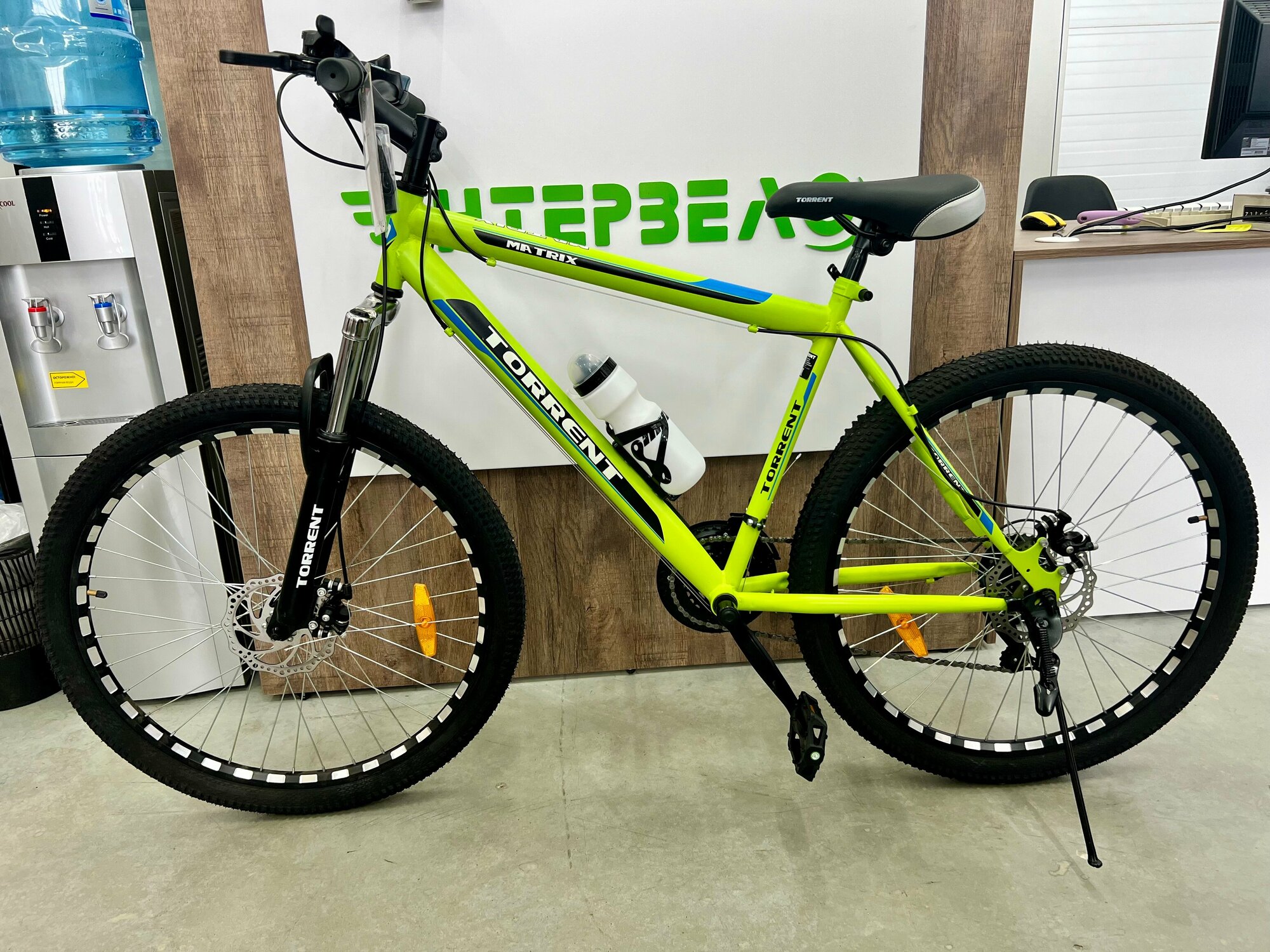 Велосипед 26" Torrent Matrix, 21 скорость, вилка амортизатор, обвес shimano, green