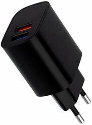 Сетевое зарядное устройство REXANT 2 x USB, 5V, 2.4 A, черное 1 шт арт. 16-0283