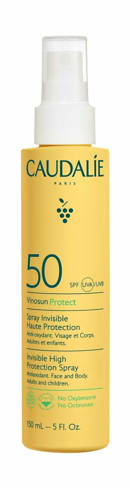 Солнцезащитное молочко-спрей для лица и тела / Caudalie Vinosun High Protection Spray SPF 50