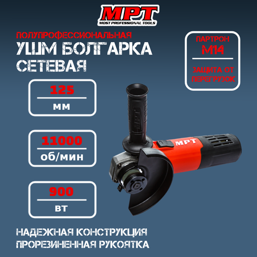 УШМ Шлифмашина угловая болгарка 125 мм 900Вт 11000 обмин сетевая 450000₽