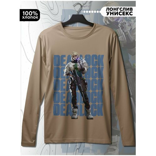 фото Лонгслив hypnotica, размер m, бежевый