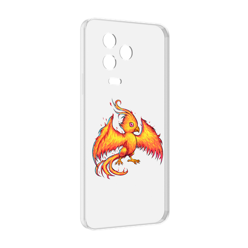 Чехол MyPads огненная-птичка для Infinix Note 12 2023 (X676C) задняя-панель-накладка-бампер