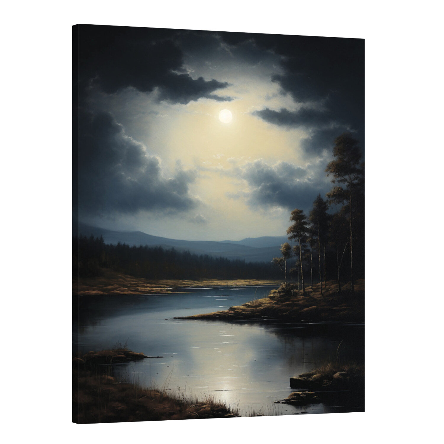 Интерьерная картина 50х70 "Лунное сияние"