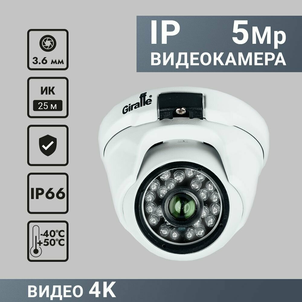 IP камера антивандальная GF-IPVIR4206MP5.0 v2