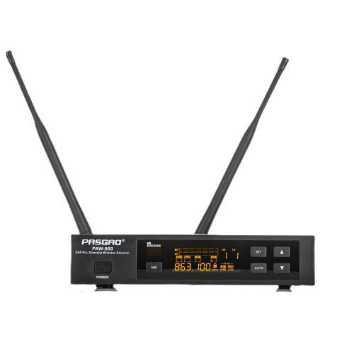 Pasgao PAW-900 Rx PBT-801 TxB Одноканальная радиосистема с поясным передатчиком и петличным микрофоном (A179302 + A179310)