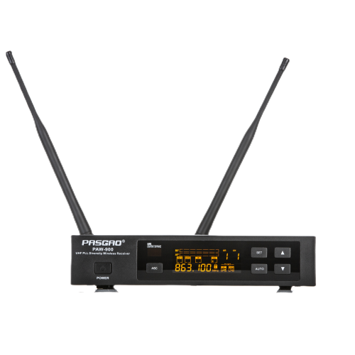 Pasgao PAW-900 Rx PBT-801 TxB Одноканальная радиосистема с поясным передатчиком и петличным микрофоном (A179302 + A179310)