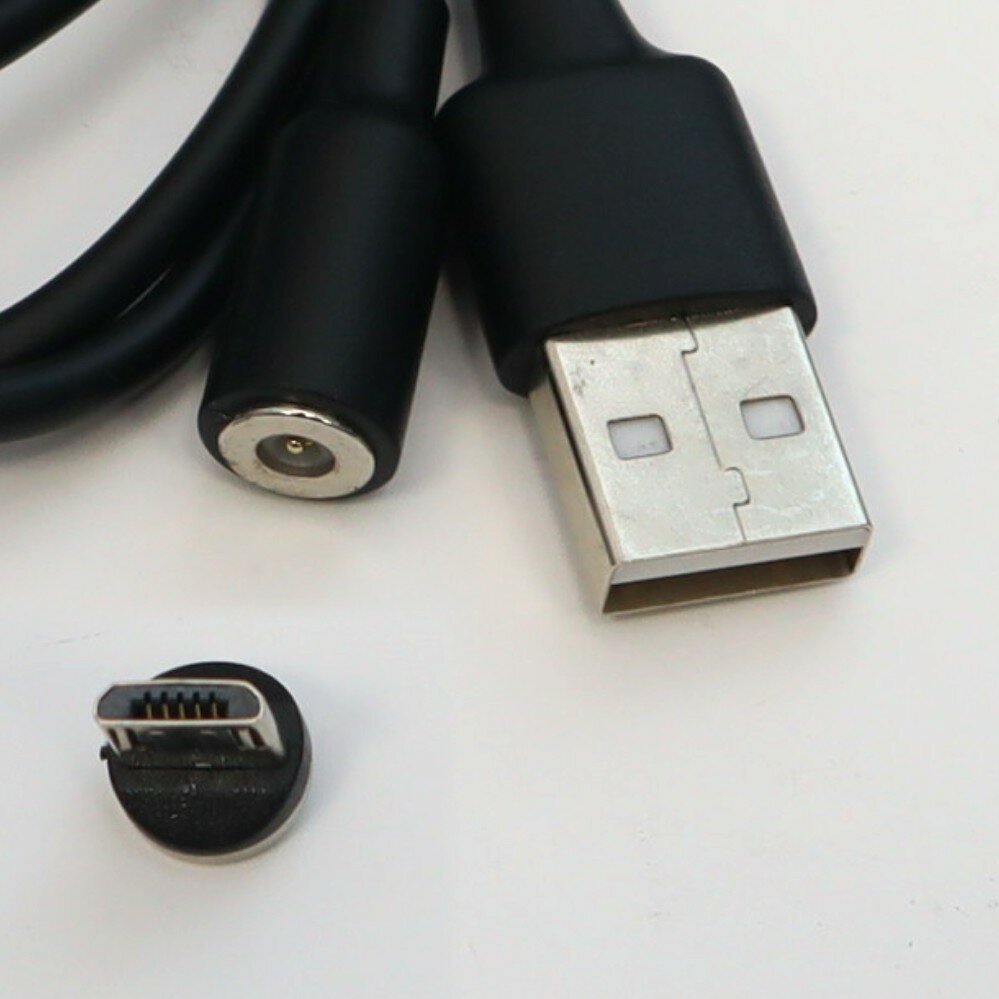 Магнитный кабель Borofone BX41 USB - micro USB, 1м, черный
