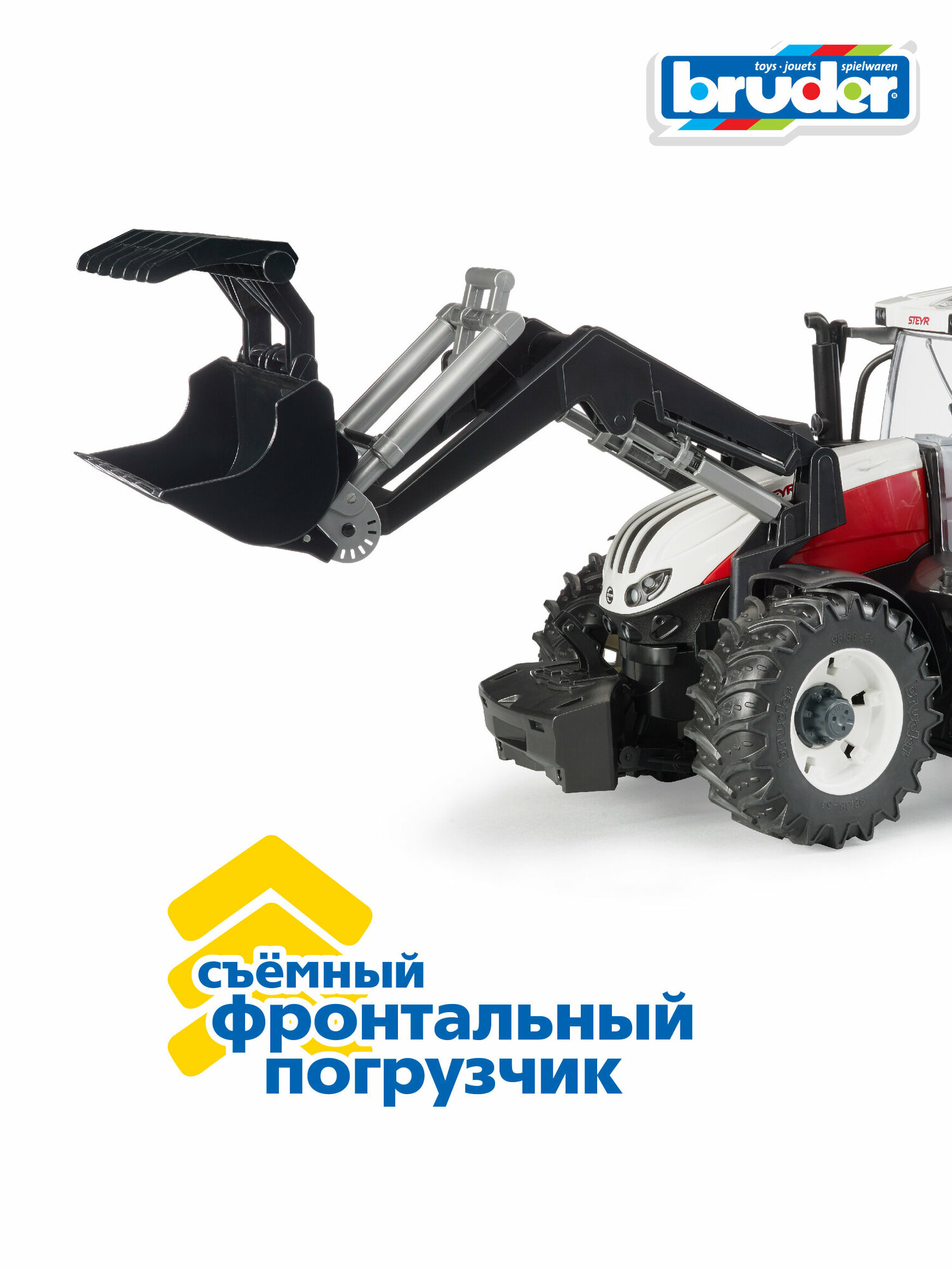 Трактор с погрузчиком Bruder Steyr 6300 Terrus CVT - фото №14