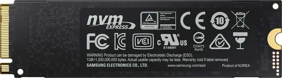 Твердотельный накопитель Samsung 1 ТБ M.2 MZ-V7S1T0B/AM — фото 11