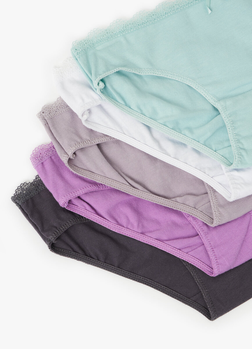 Трусы Funday 5 шт. размер 146-152 серебряный