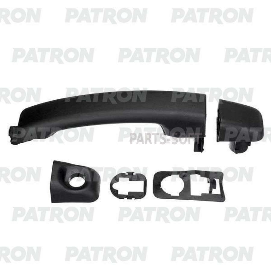 фото PATRON P20-1428 Ручка двери наружн передн=задн (лев=прав) RENAULT: Master 10-, OPEL: MOVANO 10- (черн)