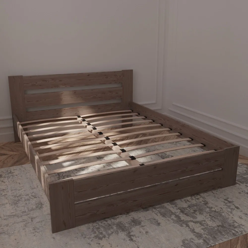 Двухспальная Кровать деревянная ммк-древ Модерн 120*200 см Бук