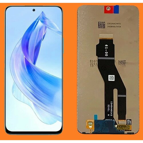 мобильный телефон magic 4 lite 5g 6 128 any nx1 t silver honor Дисплей для Huawei Honor X8a/Honor 90 Lite (CRT-LX1/CRT-NX1) SEVT-SVC