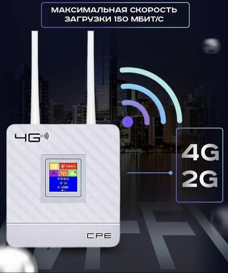 Роутер 4G WiFi от сим карты, беспроводной модем для интернета