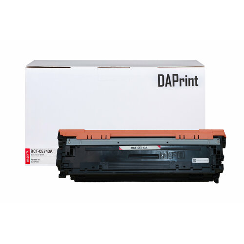 Картридж DAPrint CE743A (307A) для принтера HP, Magenta (пурпурный) картридж ce741a 307a cyan для принтера hp color laserjet pro cp5225 cp5225n