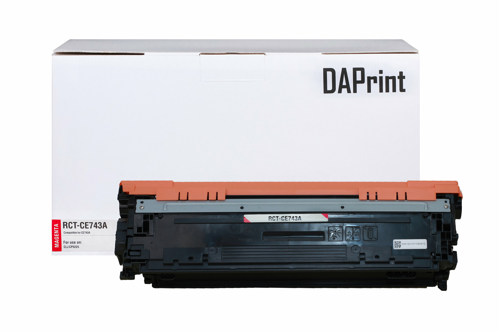 Картридж DAPrint CE743A (307A) для принтера HP, Magenta (пурпурный)