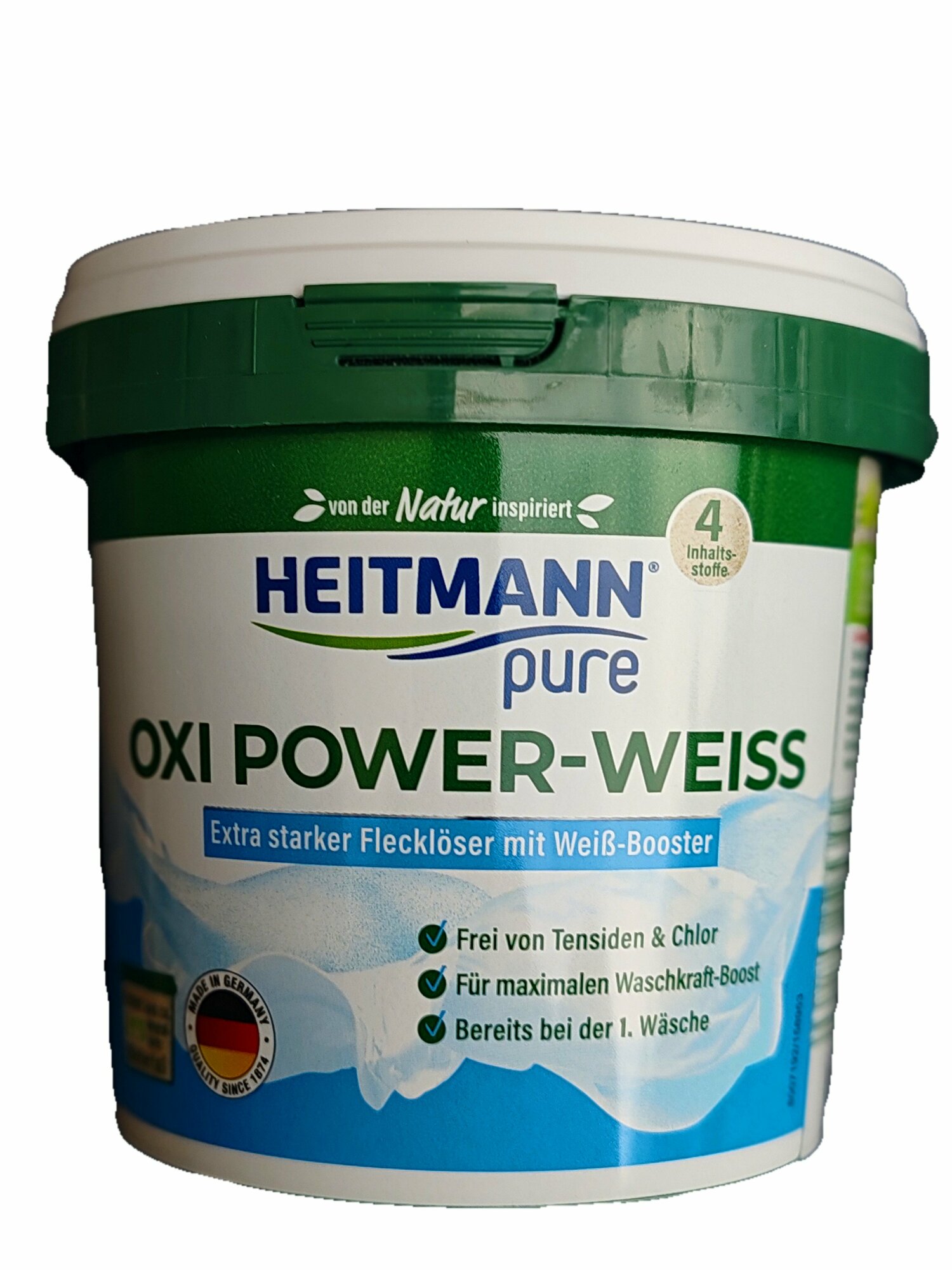 Пятновыводитель Heitmann Oxi Power-Weiss для белых тканей, 500 мл, 500 г