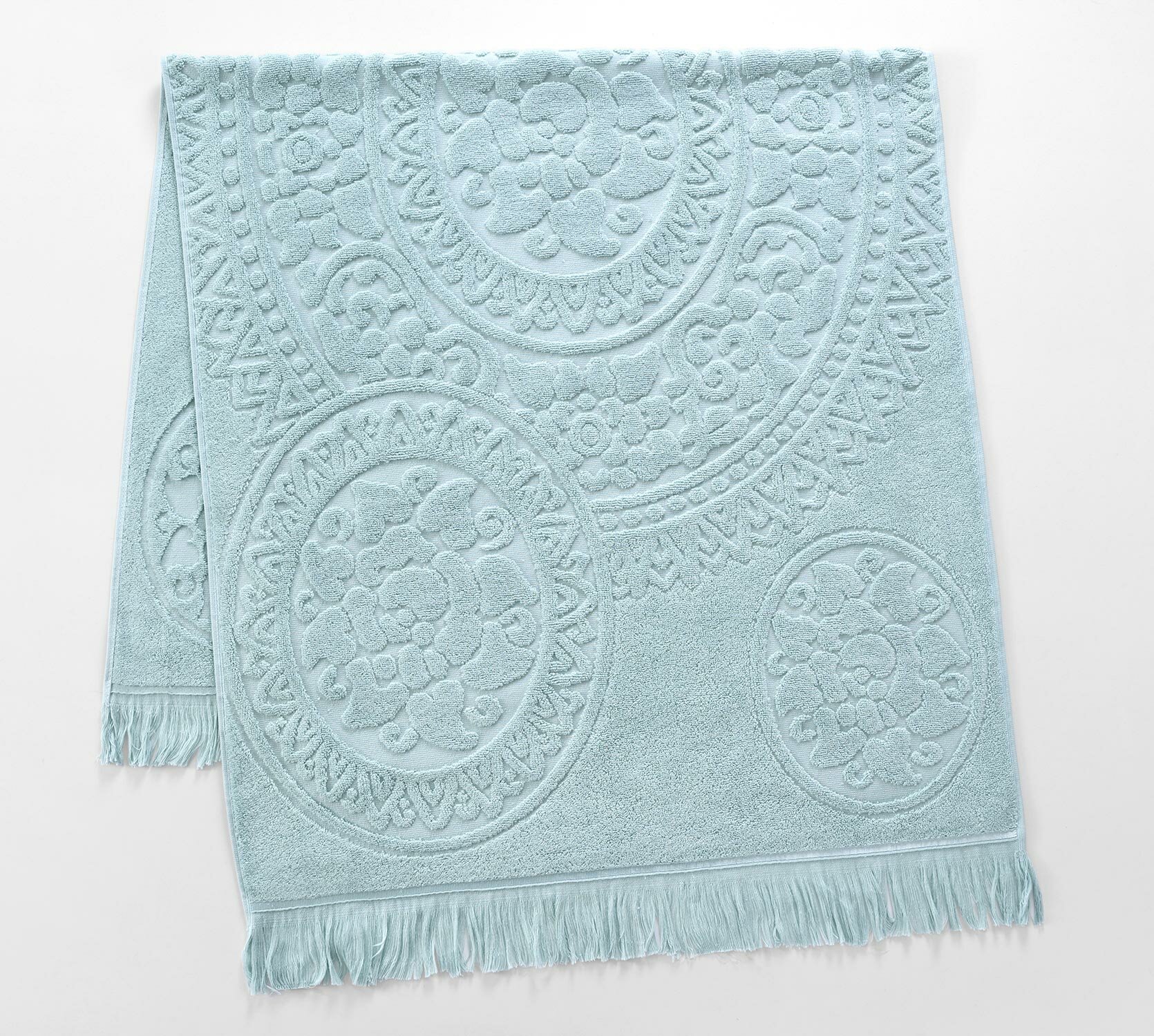 фото Полотенце Махровое 70х140 плотность 500 г/м2 "Византия Нежно-Оливковый"