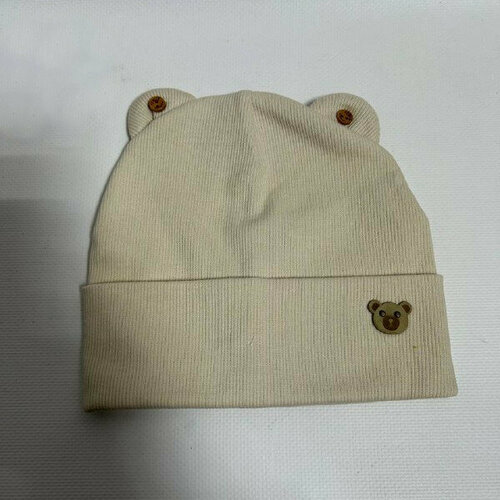 фото Шапка , размер 44/50, бежевый нет бренда