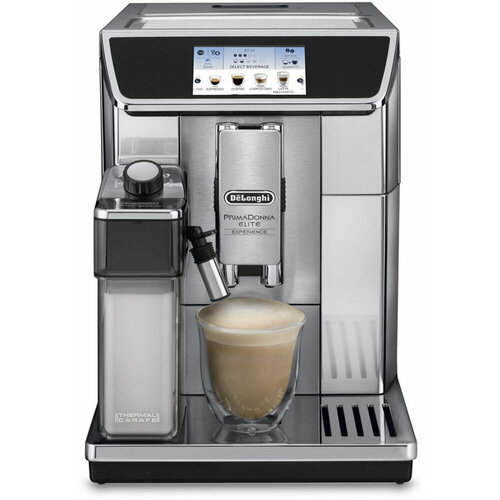 Кофемашина Delonghi PrimaDonna Elite Experience ECAM65085 MS 1450Вт серебристыйчерный 168593₽