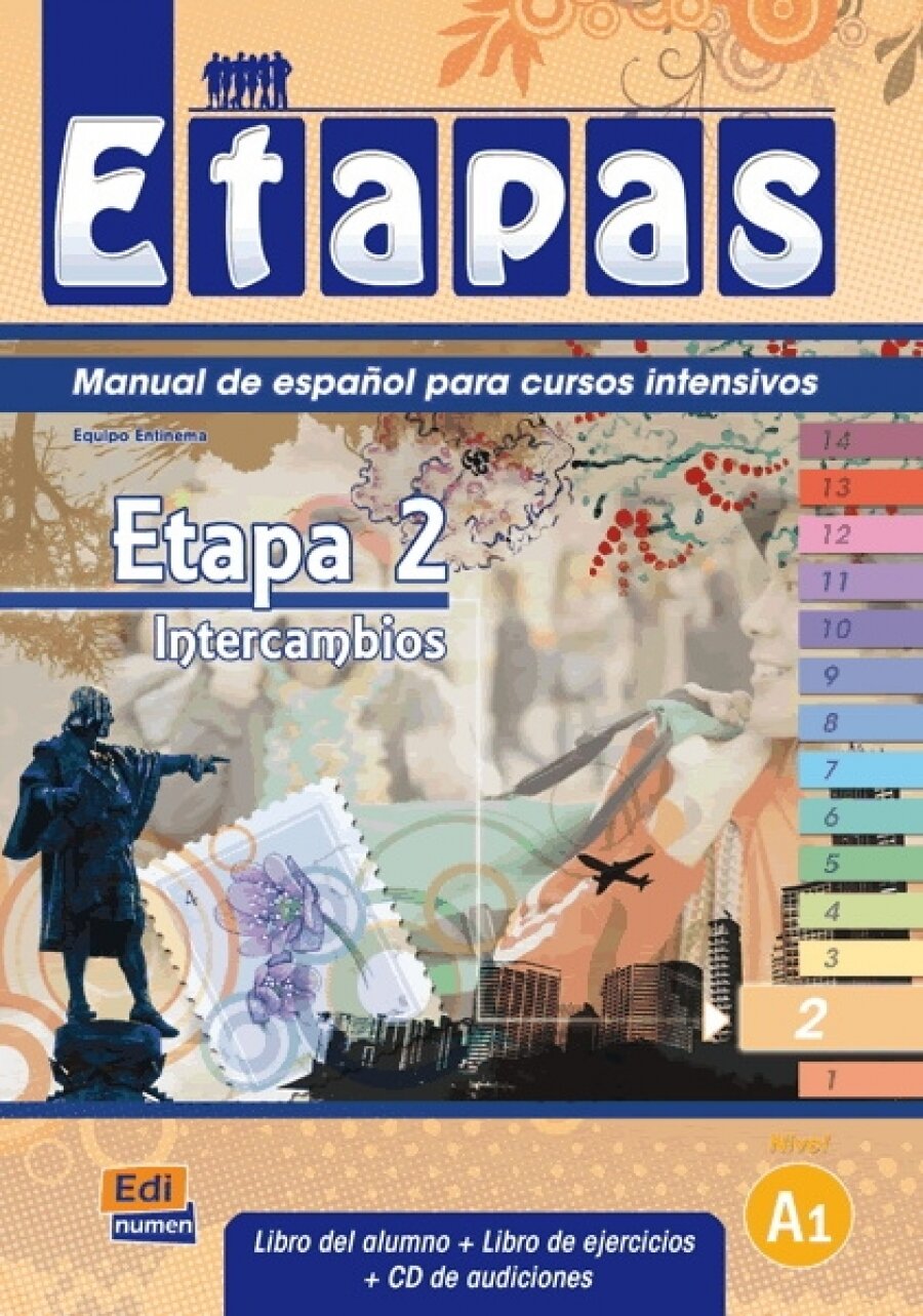 Книга Etapas 2 Alumno + Ejercicios +CD - фото №1