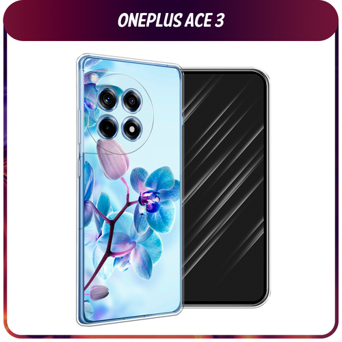 Силиконовый чехол на OnePlus Ace 3/12R / Ван Плас Асе 3/12R Голубая орхидея