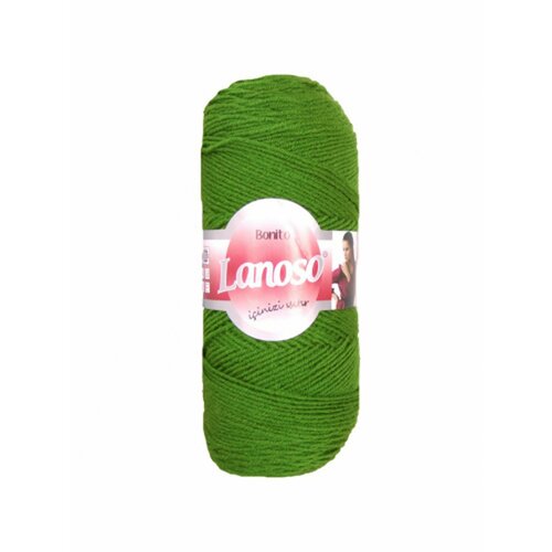 5 Мотков Пряжа Lanoso BONITO 49% Шерсть, 51% Акрил 100 гр. - 300 м. цвет 935