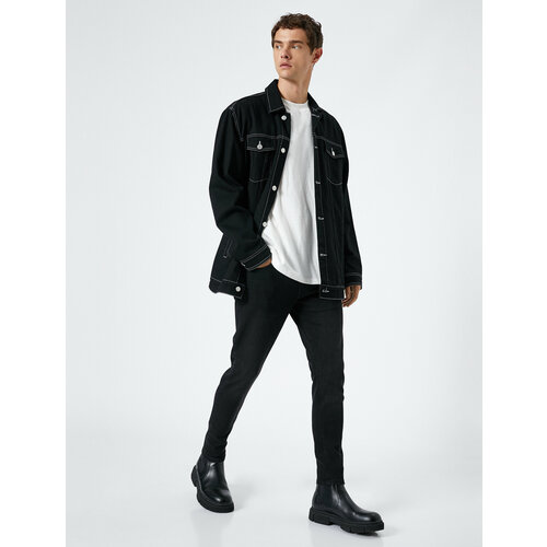 фото Джинсы koton, размер 31/32, черный