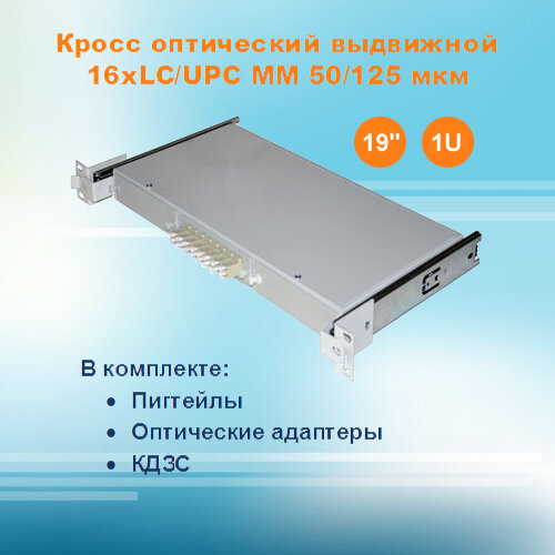 Кросс оптический выдвижной СКРУ-19M1U-A16/48-LC-MM50 (укомплектованный)