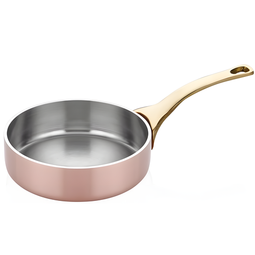 Сковорода для подачи Altin Basak Multi-Metal Copper розово-золотая 0,09 л, D 70 мм, H 30 мм