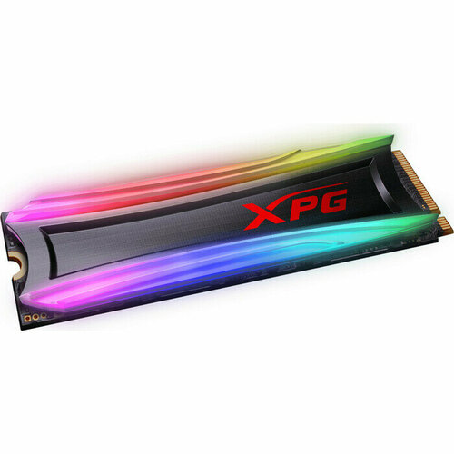 Накопитель SSD A-DATA PCI-E x4 1Tb AS40G-1TT-C S40G RGB M.2 2280 ssd накопитель a data spectrix s40g 2tb as40g 2tt c