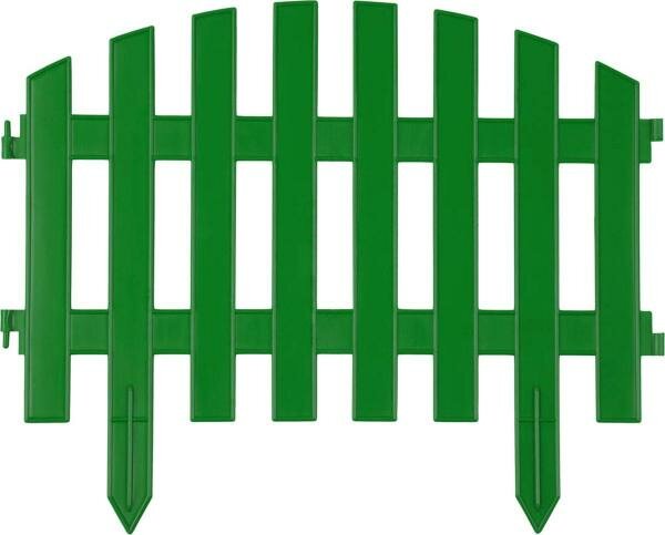 Забор декоративный GRINDA АР деко, 28x300см, зеленый