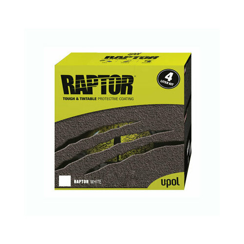 Краска Раптор Белый комплект RAPTOR U-POL 4л.
