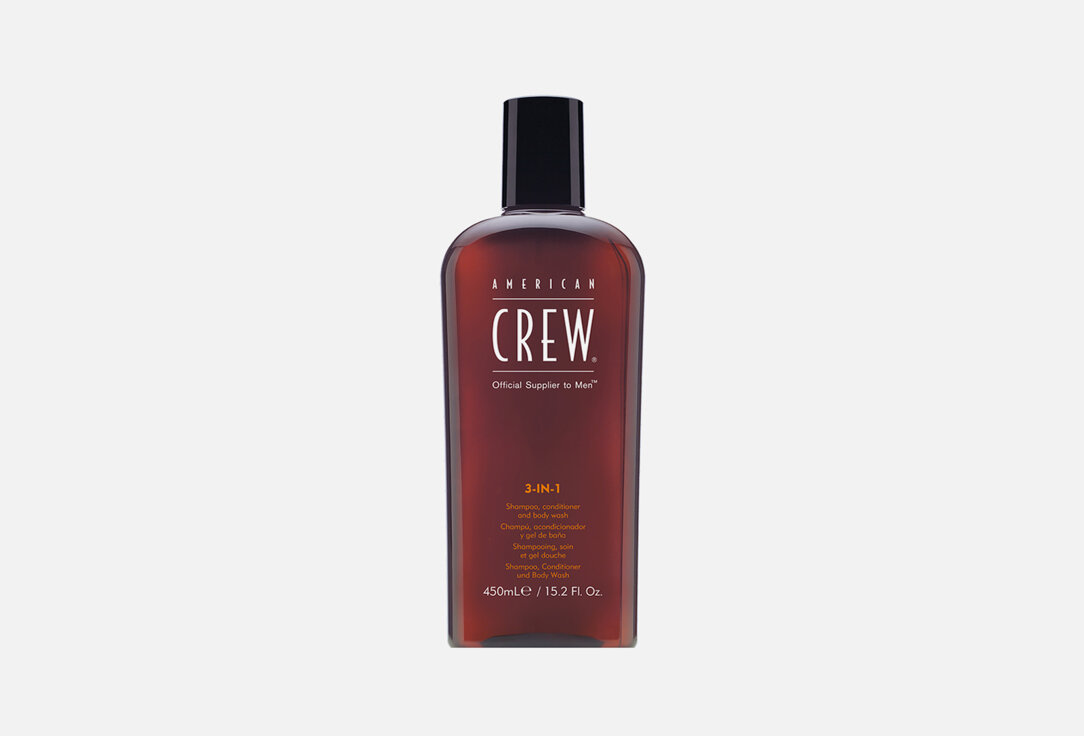 Шампунь кондиционер и гель для душа 3в1 AMERICAN CREW, Classic 3-in-1 Shampoo, Conditioner and Body Wash 450мл