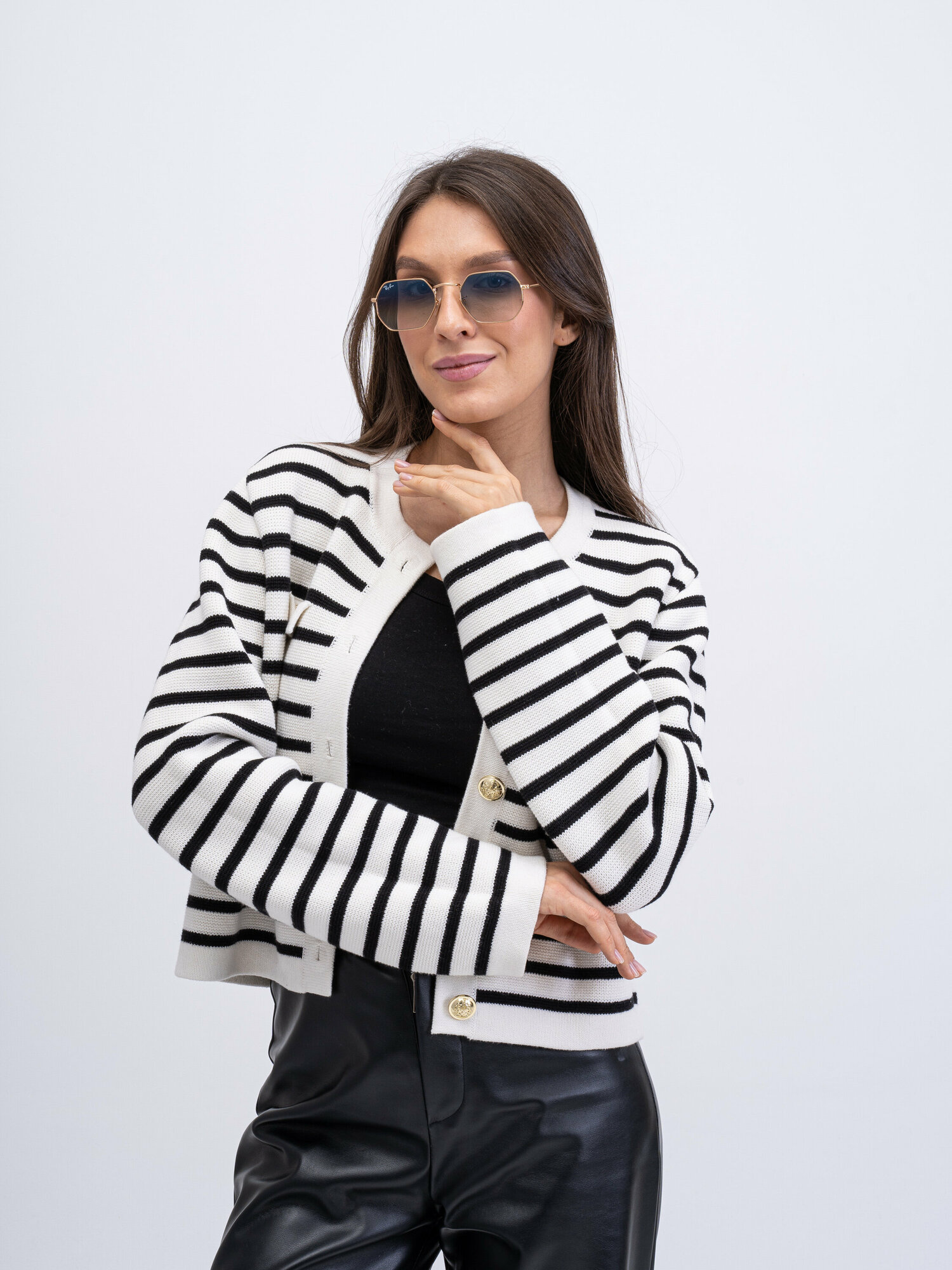 Солнцезащитные очки Ray-Ban, золотистый — фото 1
