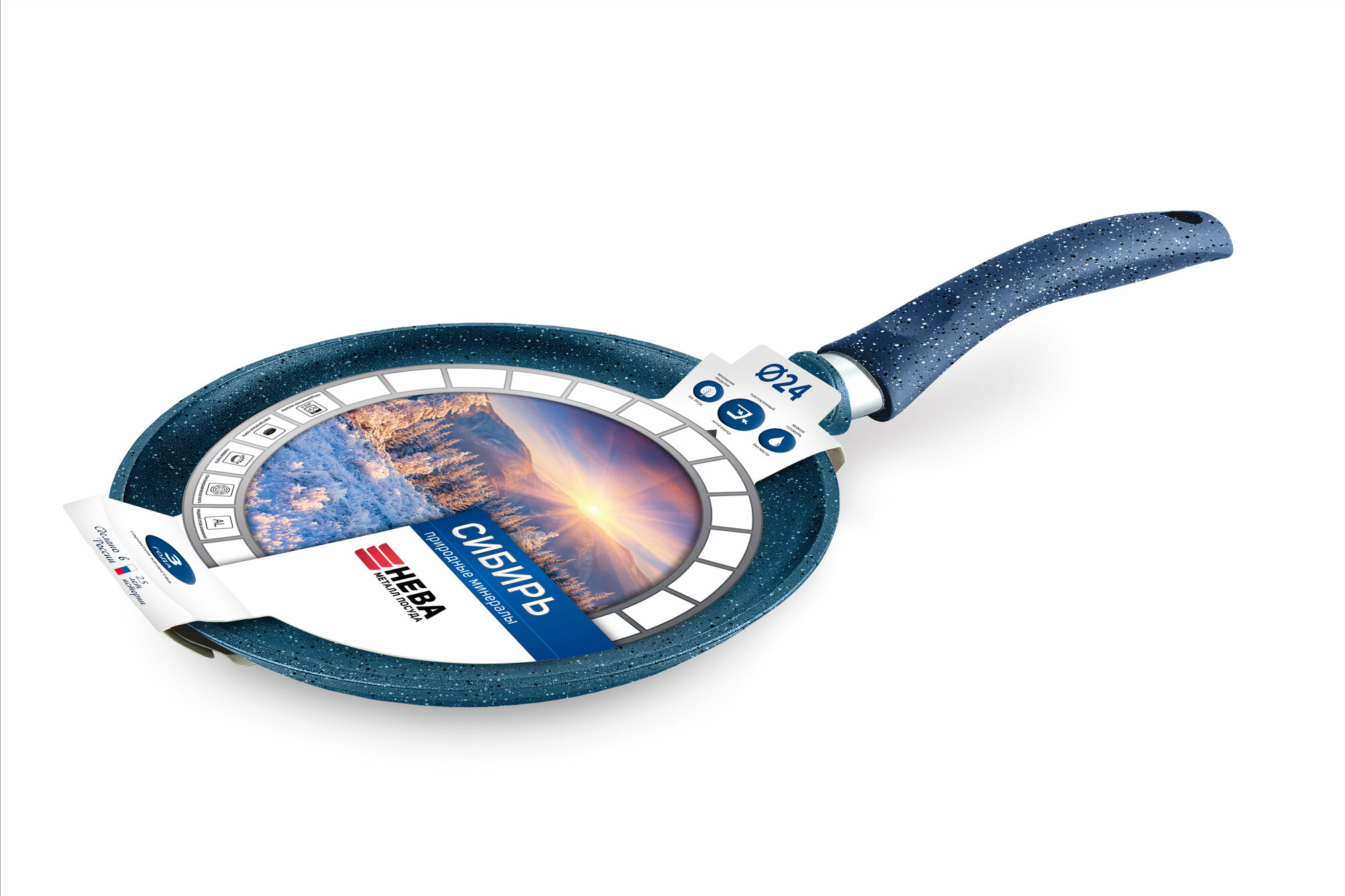 фото Сковорода блинная НМП "Природные минералы" линия "Сибирь" D24, 246224