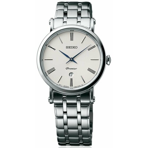 Наручные часы SEIKO SXB429P1, белый, серебряный
