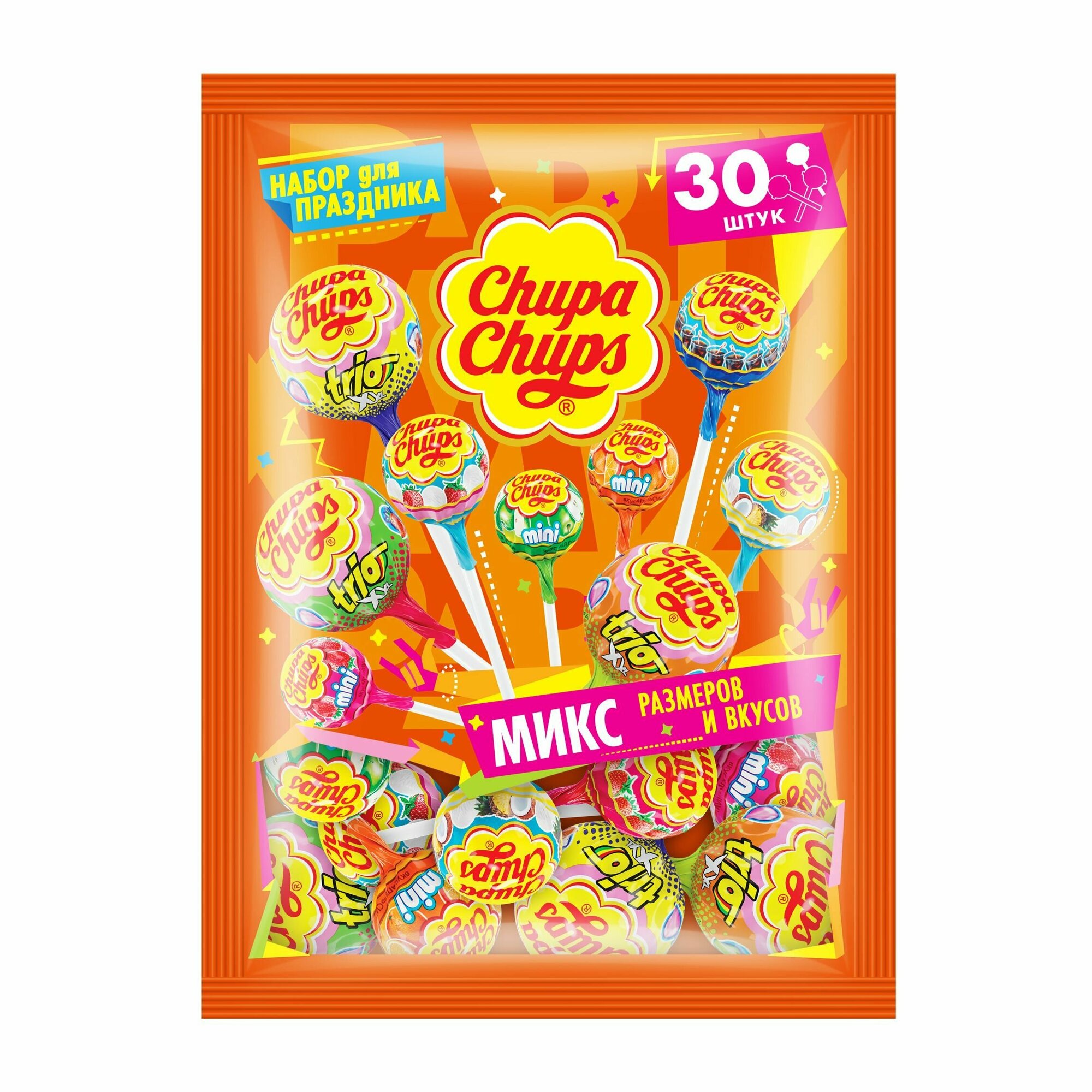 Набор сладостей Chupa Chups PARTY PACK пакет 321 г.