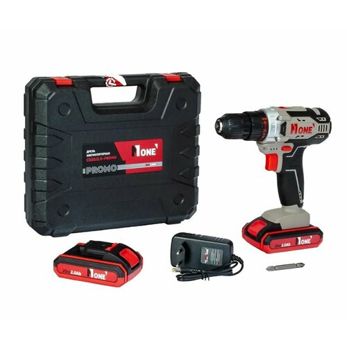 Аккумуляторная дрель 1 NUMBER ONE CD2020PROMO 20V 2Ah32-34НМ0-4000-1400обмин ЗУ2акб кейс 505000₽