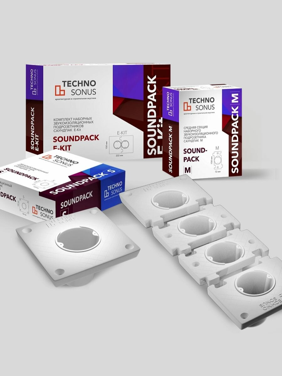 Звукоизоляционный подрозетник СаундПак(SoundPack) E-Kit
