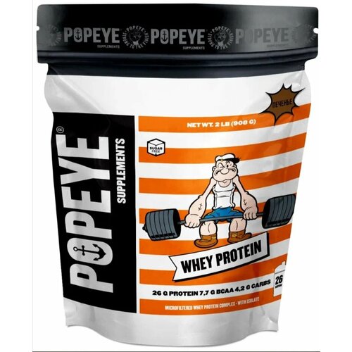 POPEYE SUPPLEMENTS Whey Protein (908 гр.) (Миндаль-шоколад)